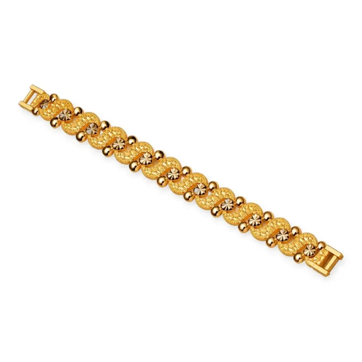 Gold-Tone Heart S-Link Bracelet