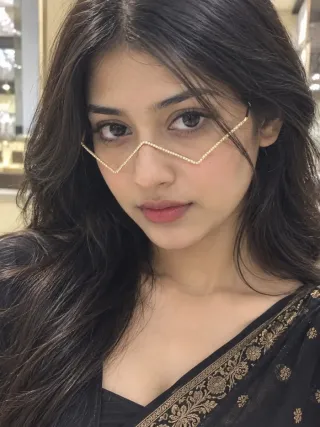 সূক্ষ্ম স্টোন ডিটেইল সহ কপারের স্পার্কল জিগজ্যাগ ফেসলেট - ছোট ছবি 4